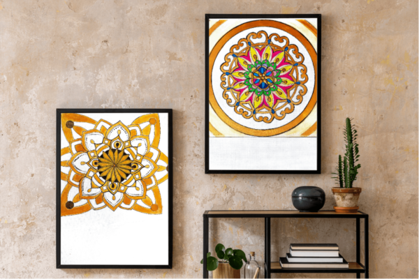 Gold Mandala Paintings